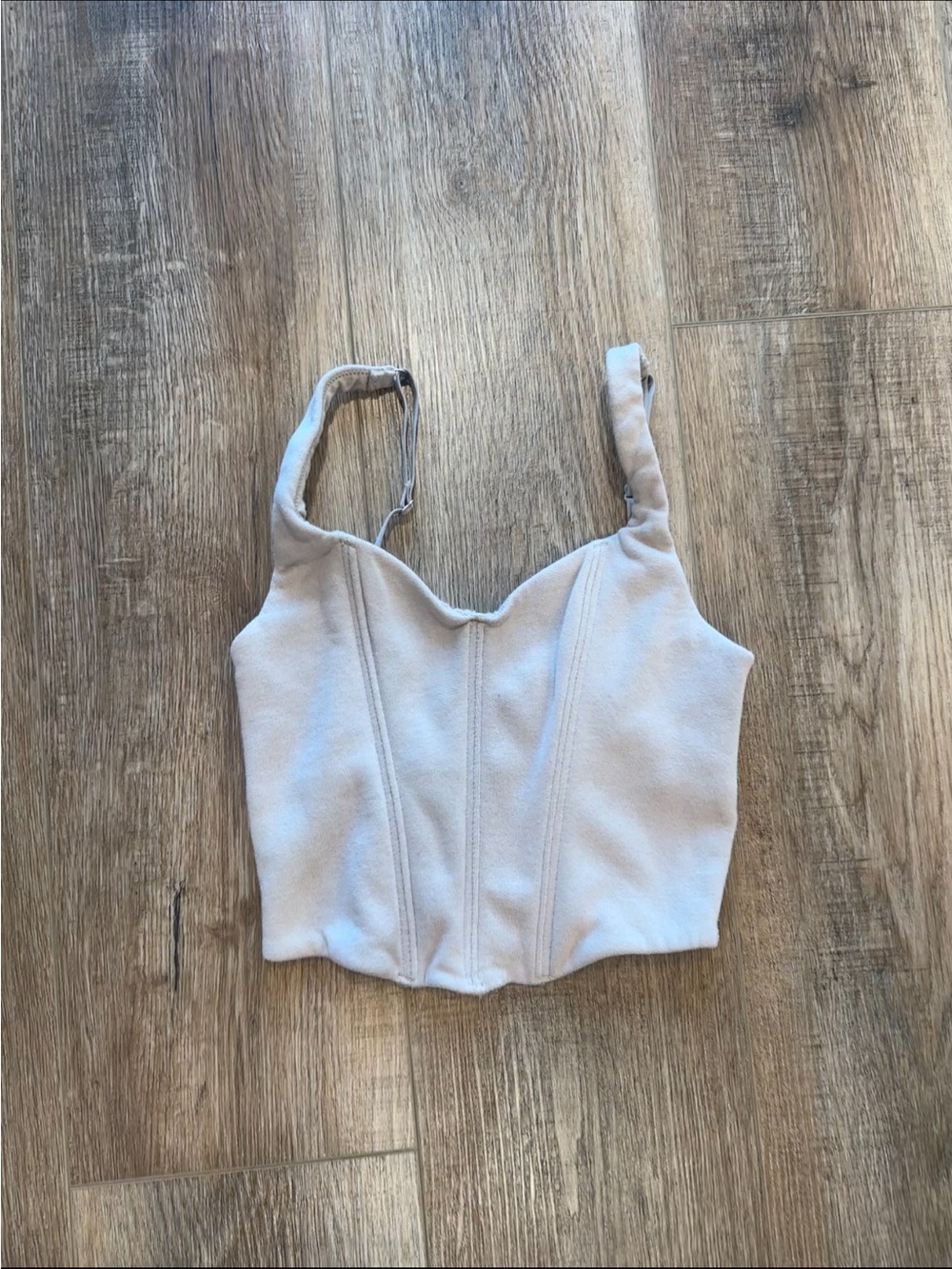 Gilly Hicks Corset-Style Crop Top